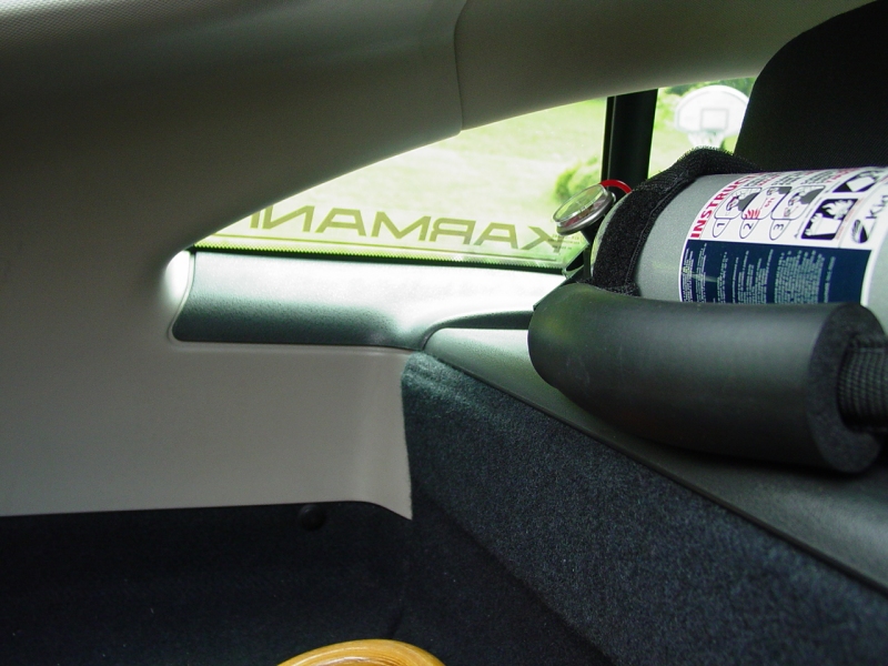Karmann lettering on side windows